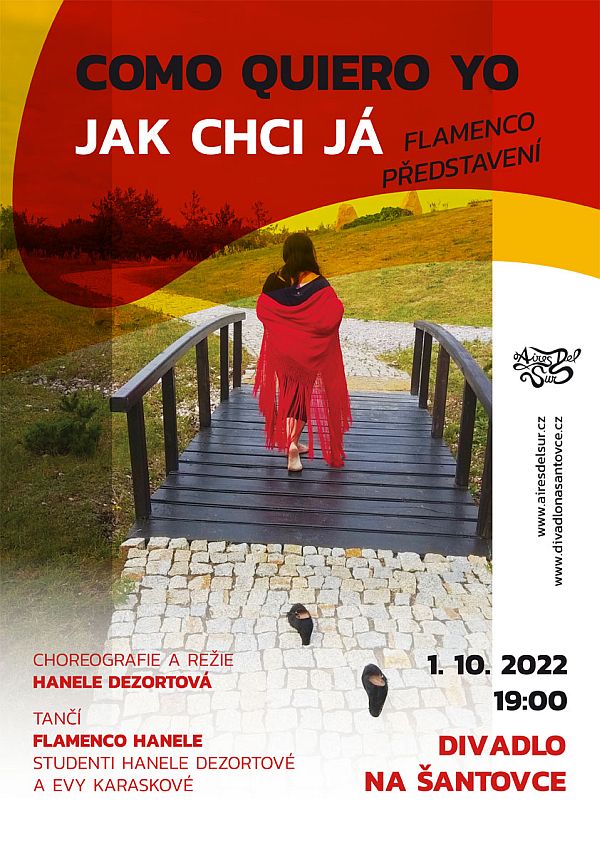 COMO QUIERO YO/ JAK CHCI JÁ flamencové představení OLOMOUC -Divadlo na Šantovce, Polská 1, Olomouc